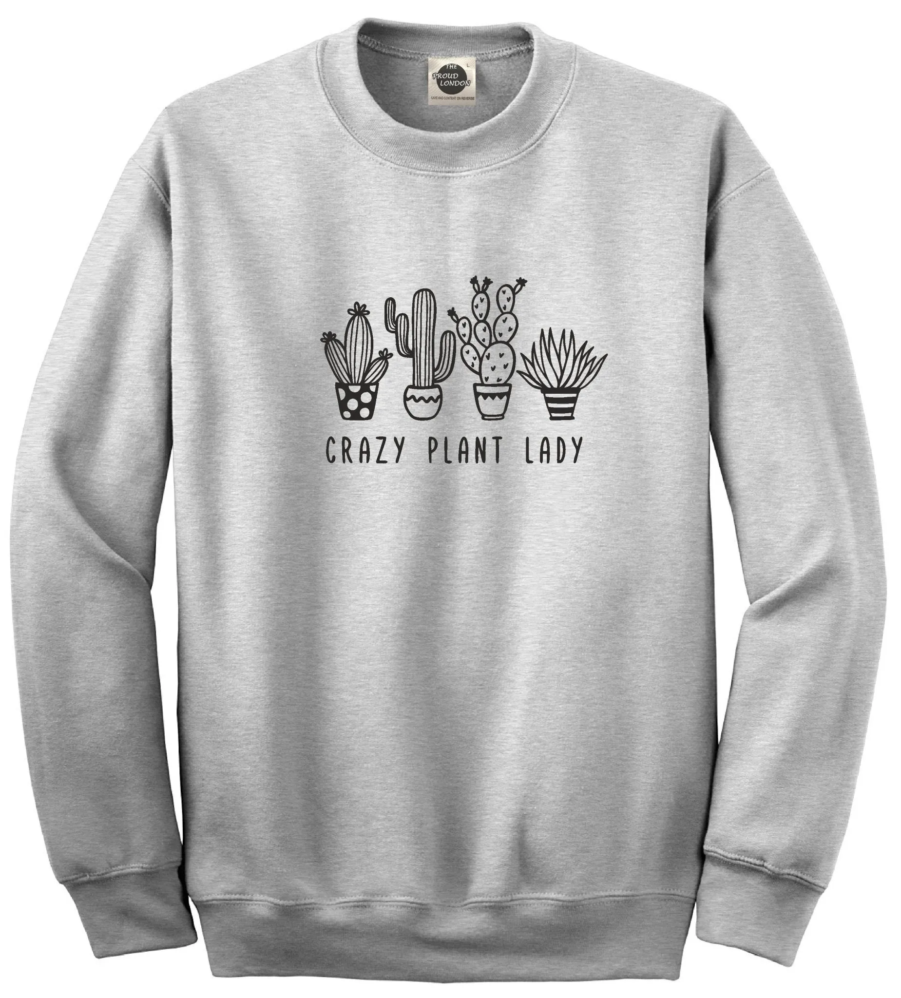 Crazy Plant Lady | Organic Cotton| Crewneck Jumper| Unisex