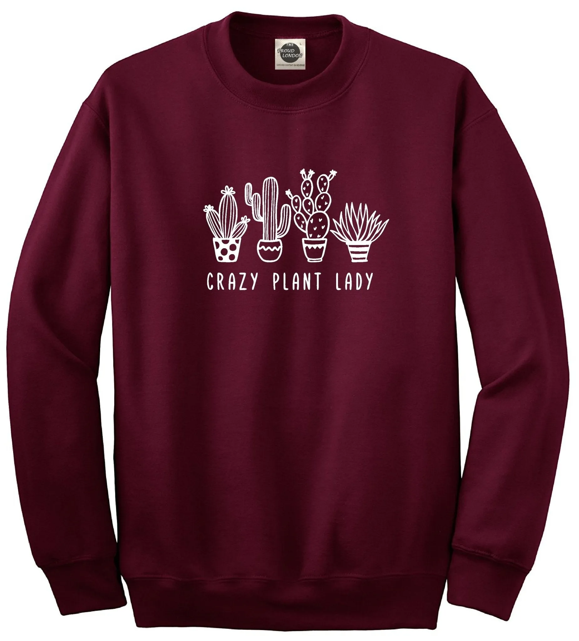 Crazy Plant Lady | Organic Cotton| Crewneck Jumper| Unisex