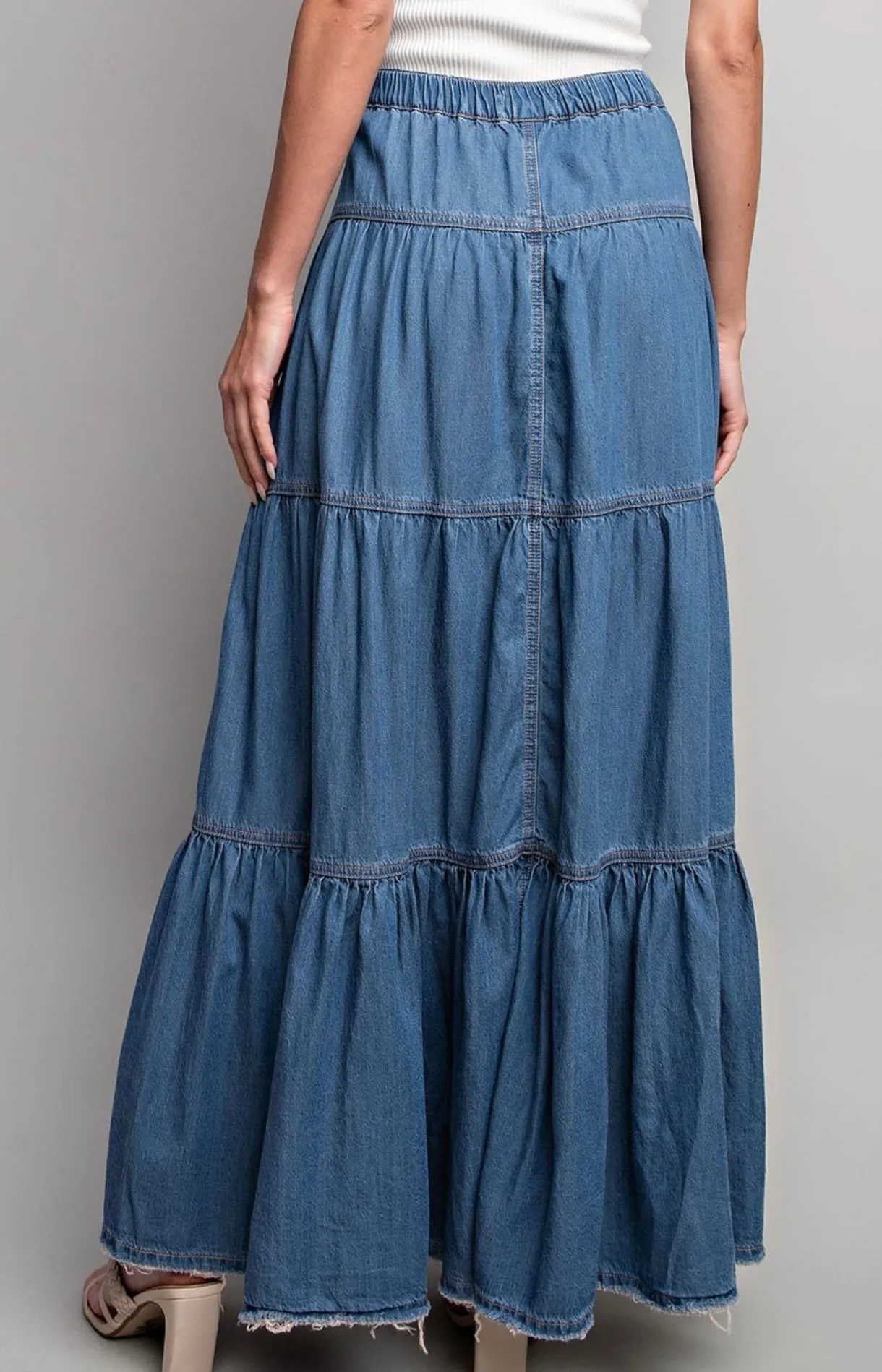 Denim Maxi Skirt