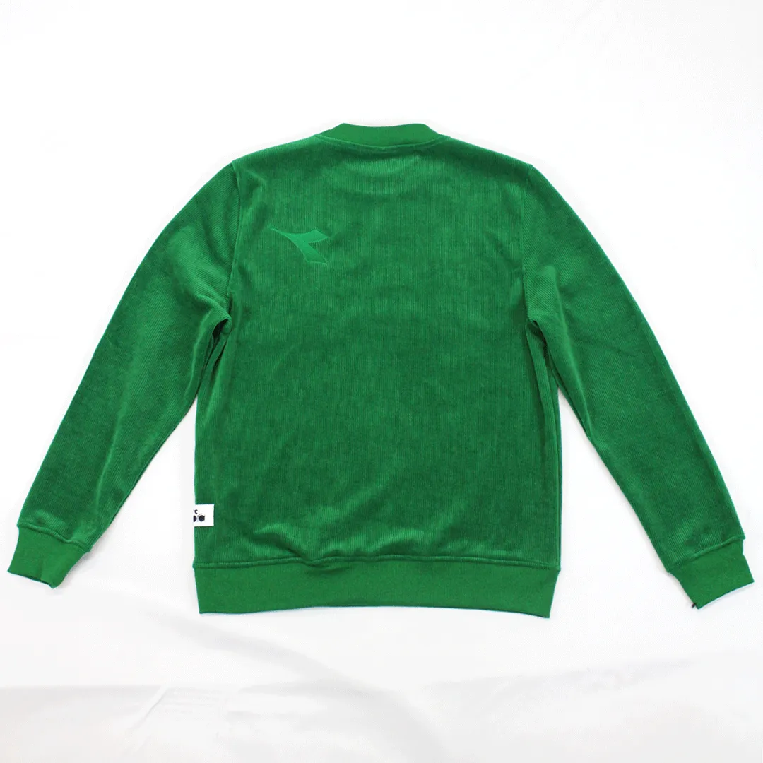 DIADORA Collisto Cord Green Crew Neck