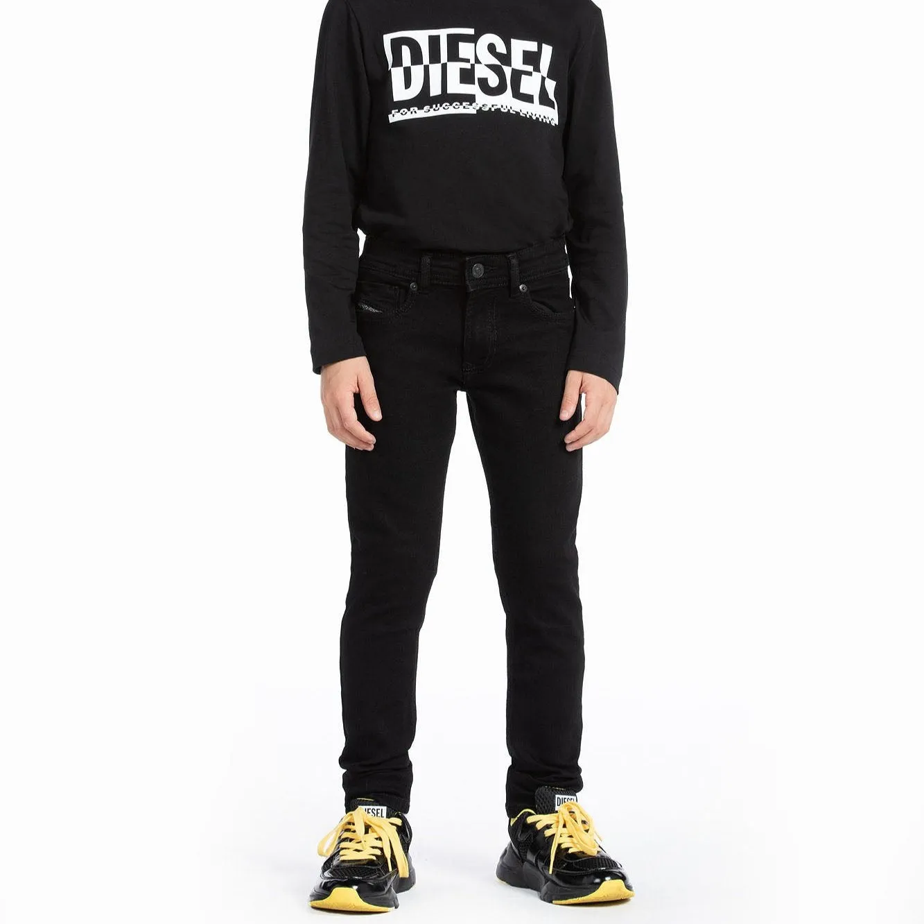 Diesel Boys Sleenker-J Black Jeans_ J00807-K02