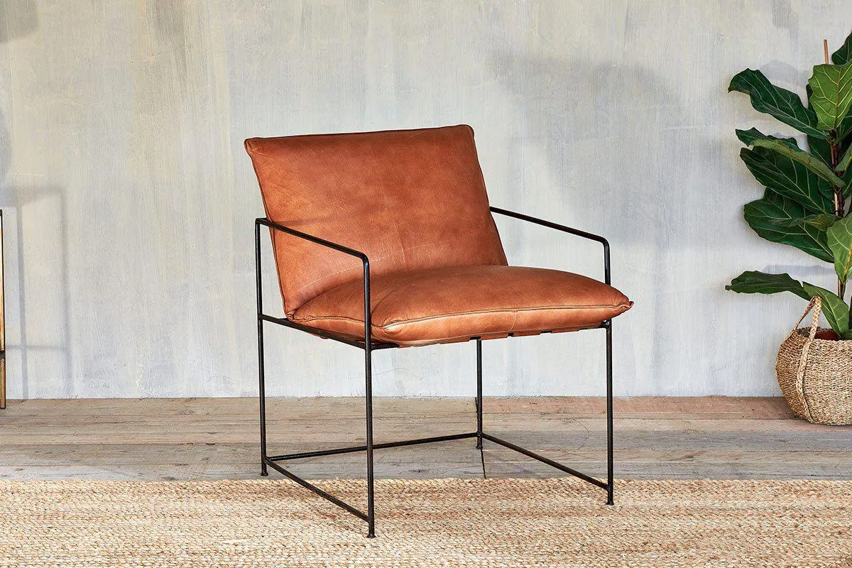 Durium Leather Lounger - Aged Tan