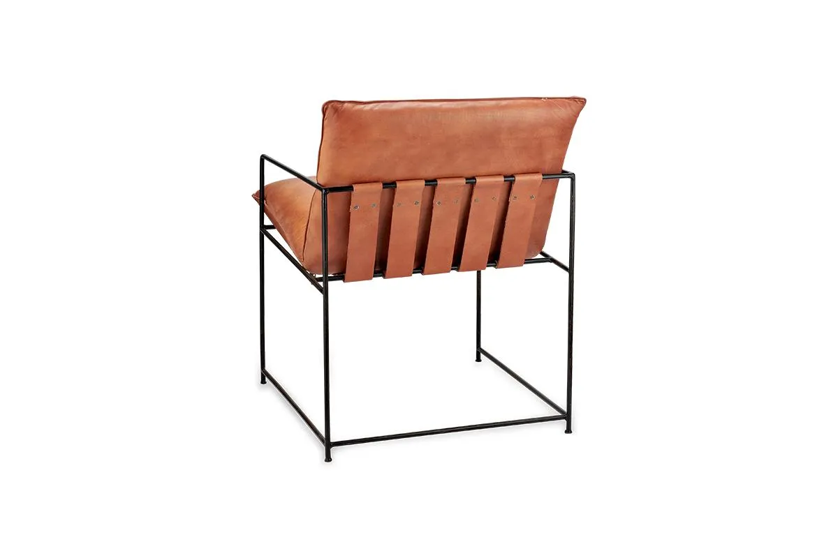 Durium Leather Lounger - Aged Tan