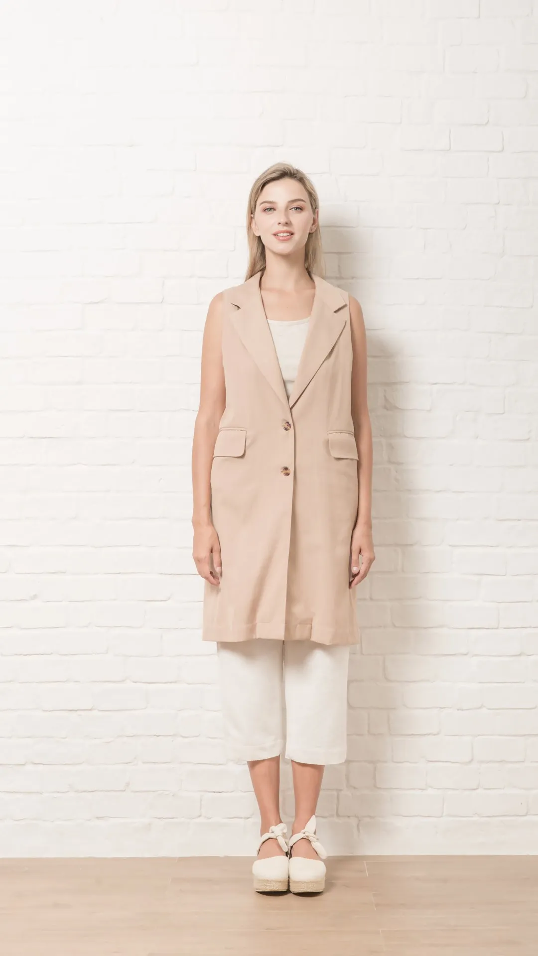 Earthy Elegance Bamboo-Blend Long Blazer