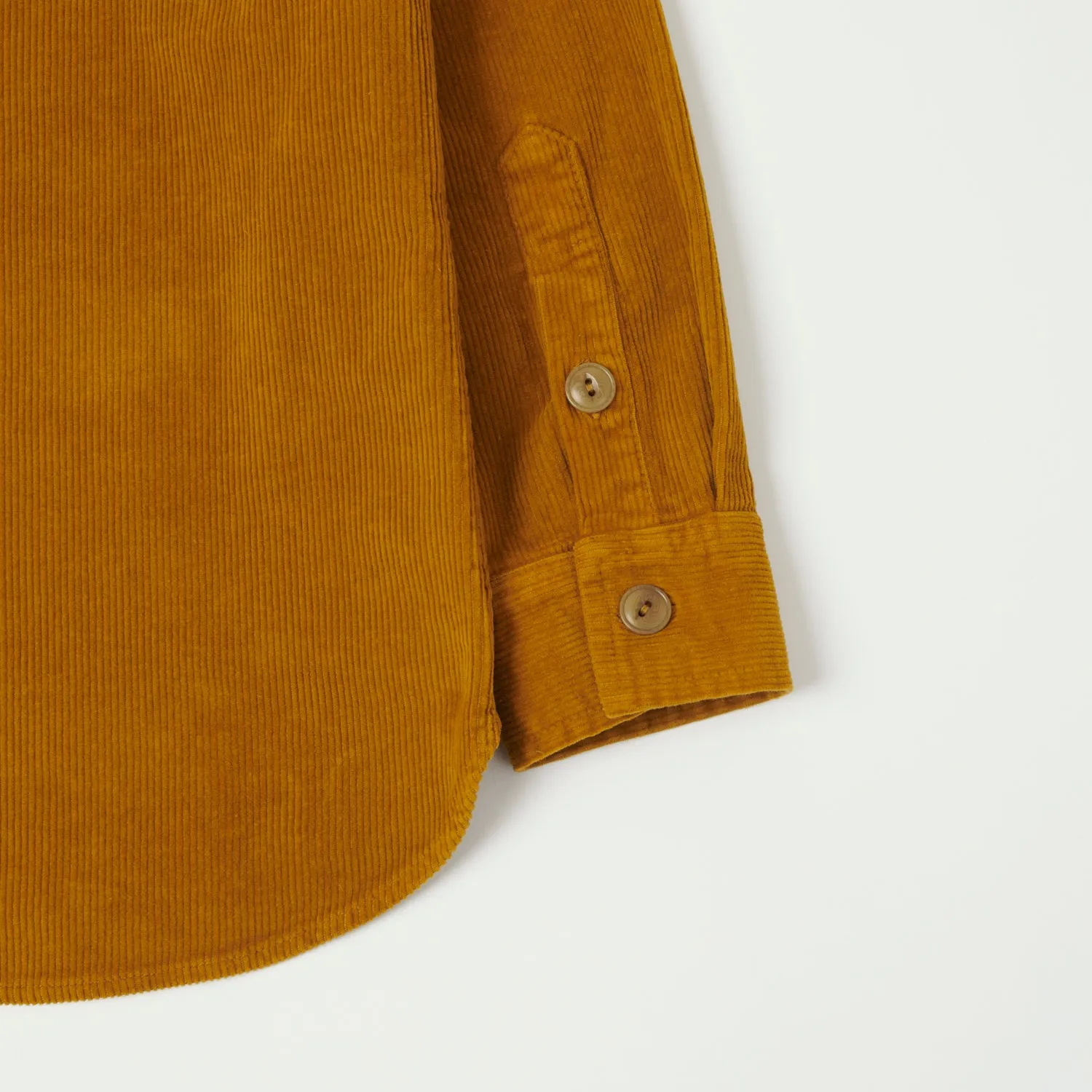 East Harbour Surplus 'Leonard' Corduroy Overshirt - Mustard