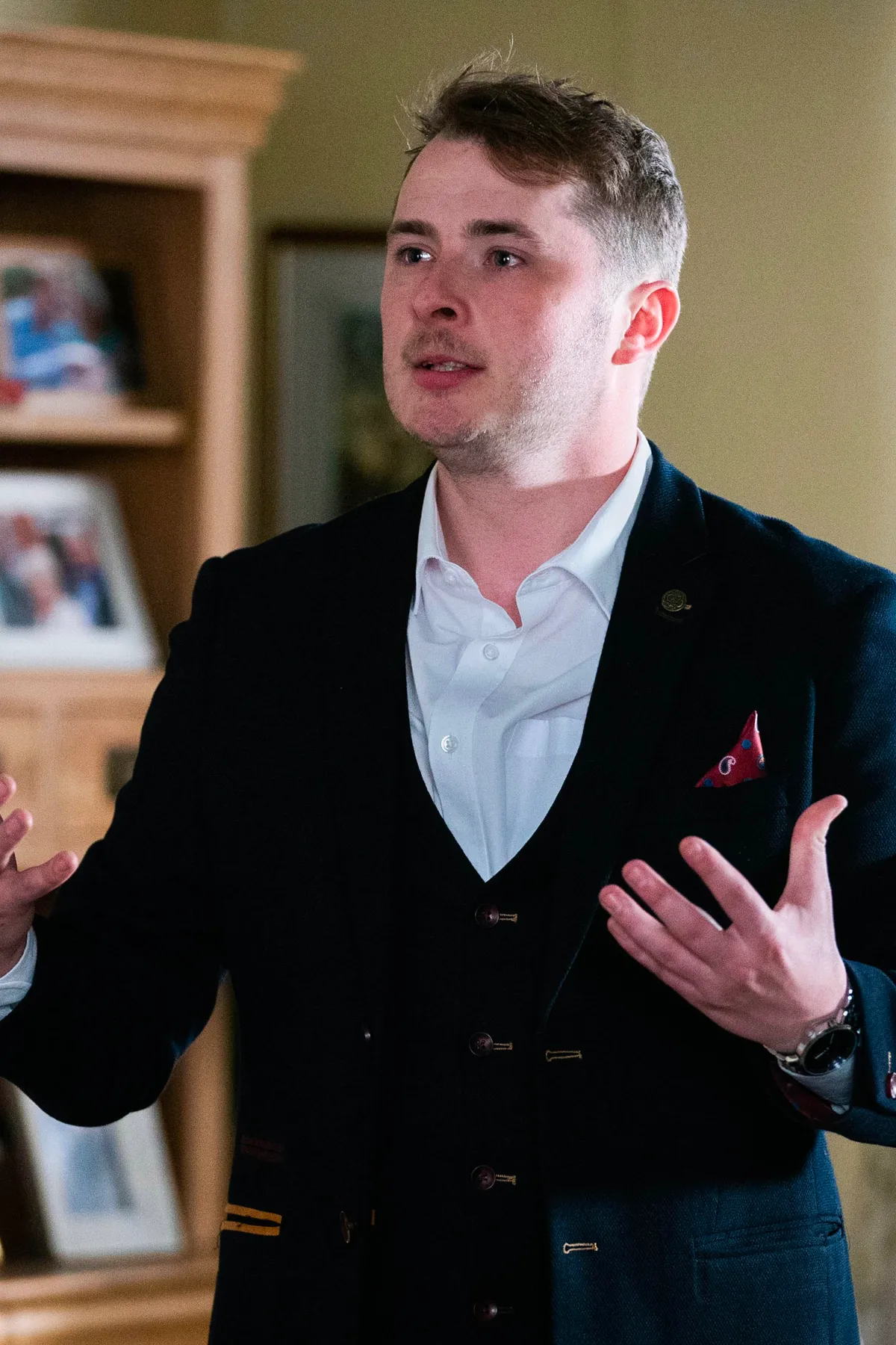 EastEnders' Max Bowden (Ben MItchell) in JD4 Navy Suit