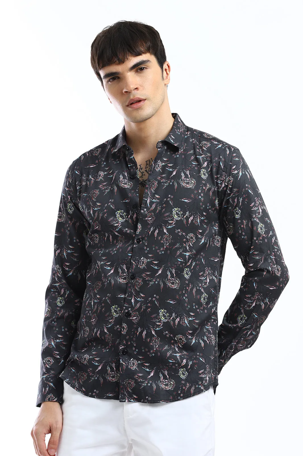 Elevated Floral Printed Shirt