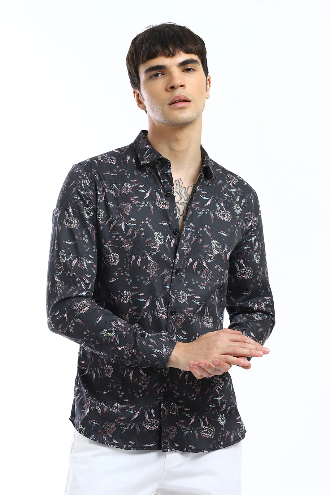 Elevated Floral Printed Shirt