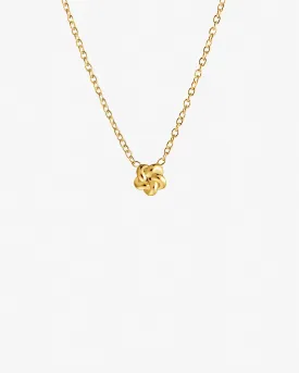 Empower drop necklace gold