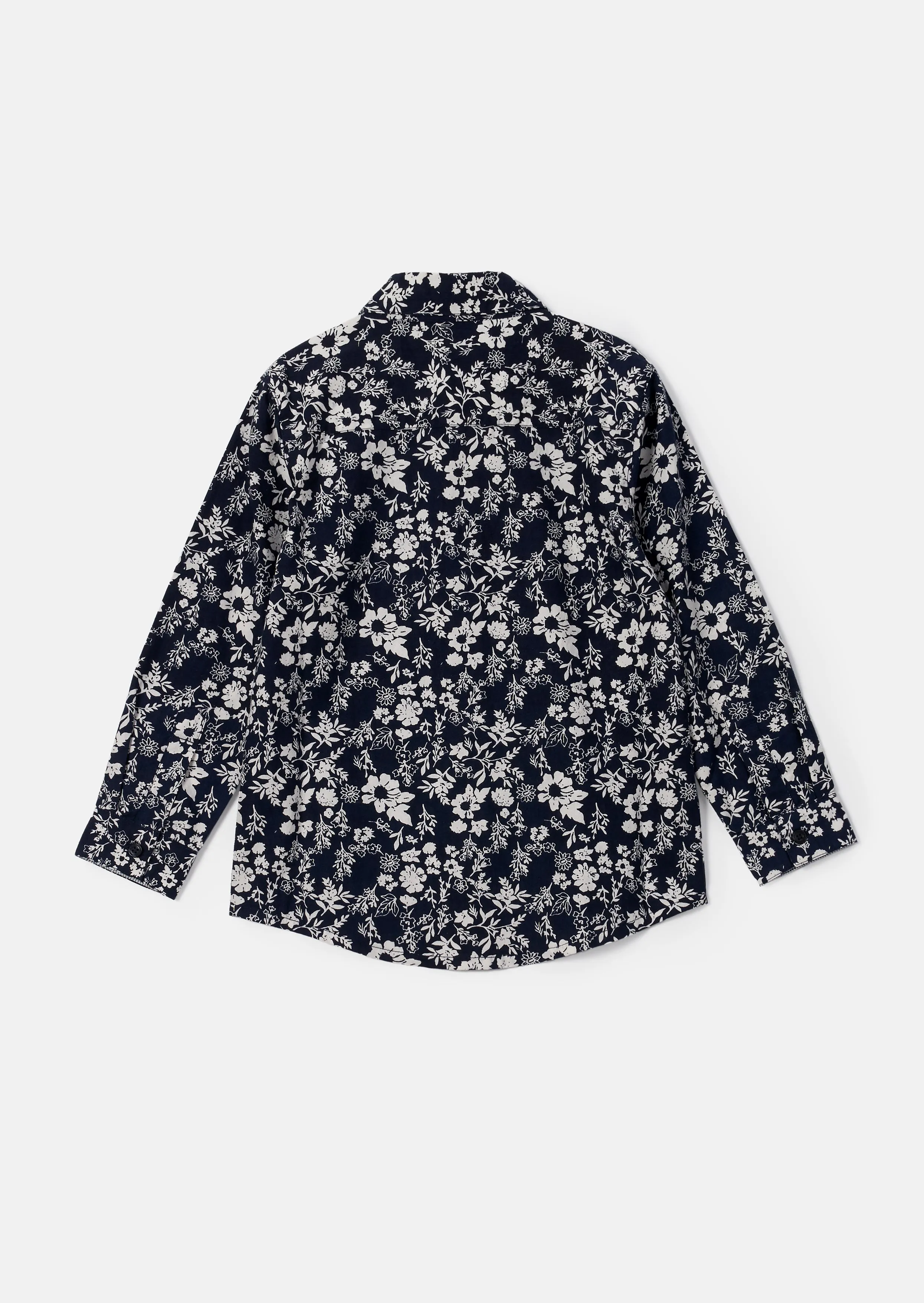 Faes Blue Floral Printed Shirt