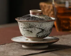 Gohobi Handmade Black Ink Gaiwan (Short version)