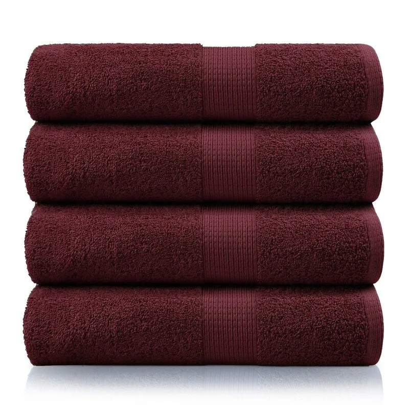 Halle 4 Piece 100% Cotton Bath Sheet Towel Set (Set of 4)