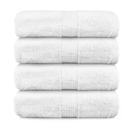 Halle 4 Piece 100% Cotton Bath Sheet Towel Set (Set of 4)