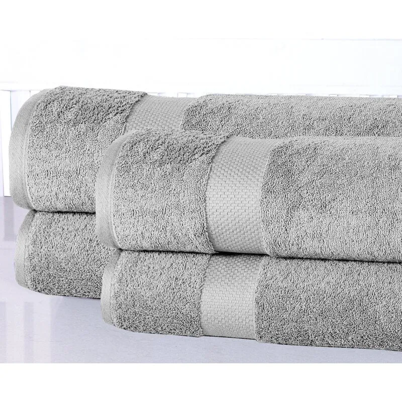 Halle 4 Piece 100% Cotton Bath Sheet Towel Set (Set of 4)