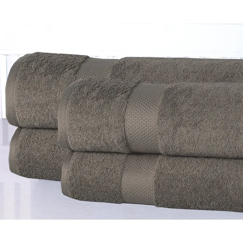 Halle 4 Piece 100% Cotton Bath Sheet Towel Set (Set of 4)