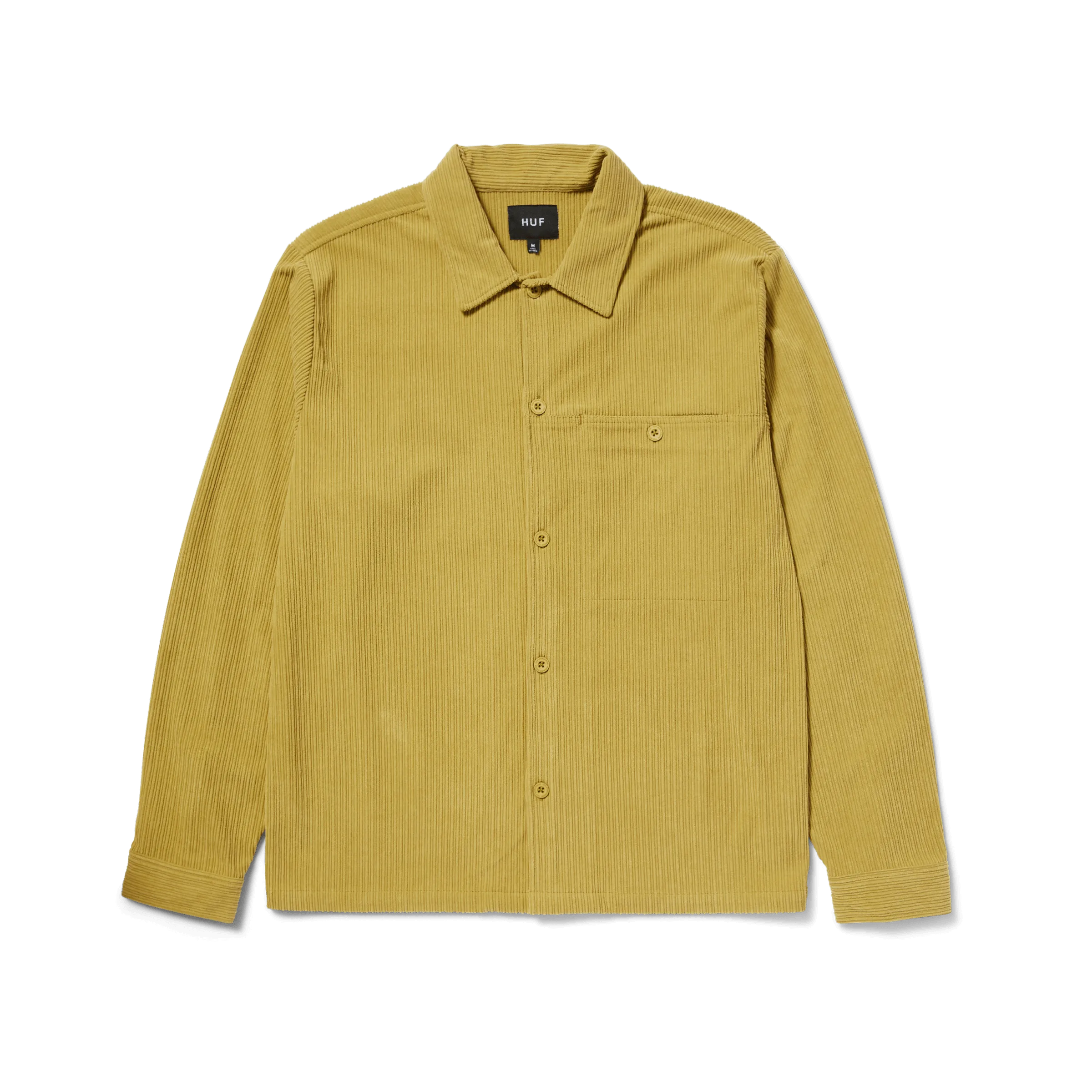 Mens Huf Co. Corduroy Overshirt - Stylish Casual Jacket with Soft Fabric