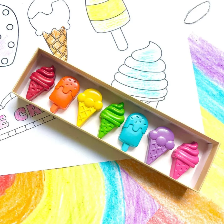 Ice Cream Crayons Gift Box Set