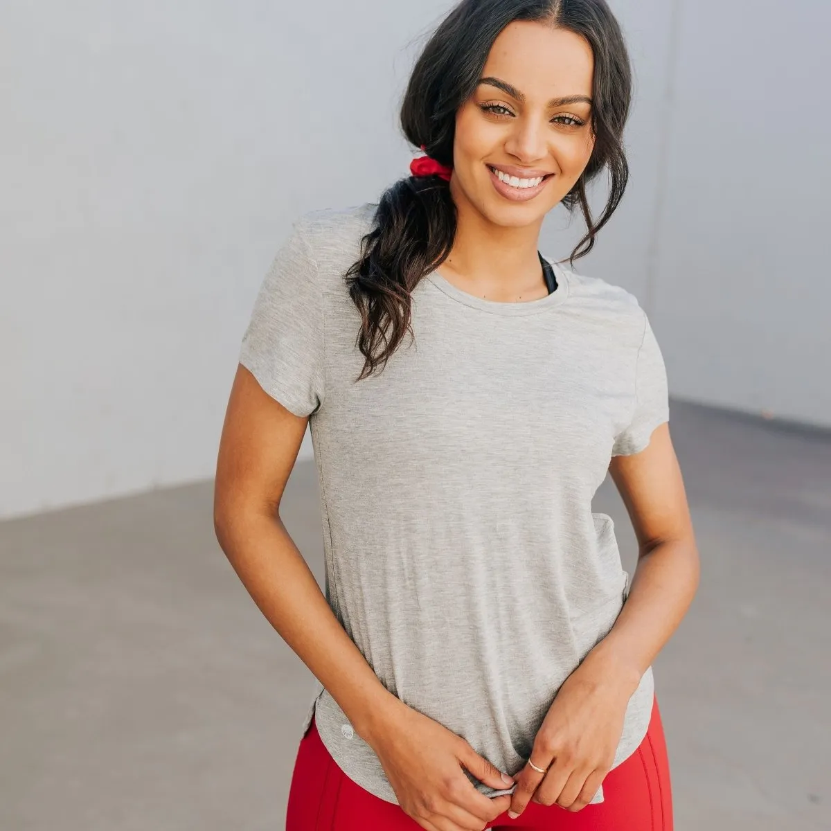 It's A Breeze Tee -Heathered Gray