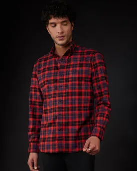 Japanese Monarda Brushed Checked Shirt