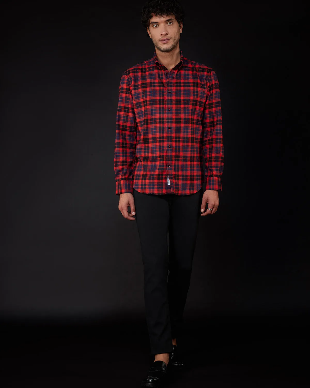 Japanese Monarda Brushed Checked Shirt