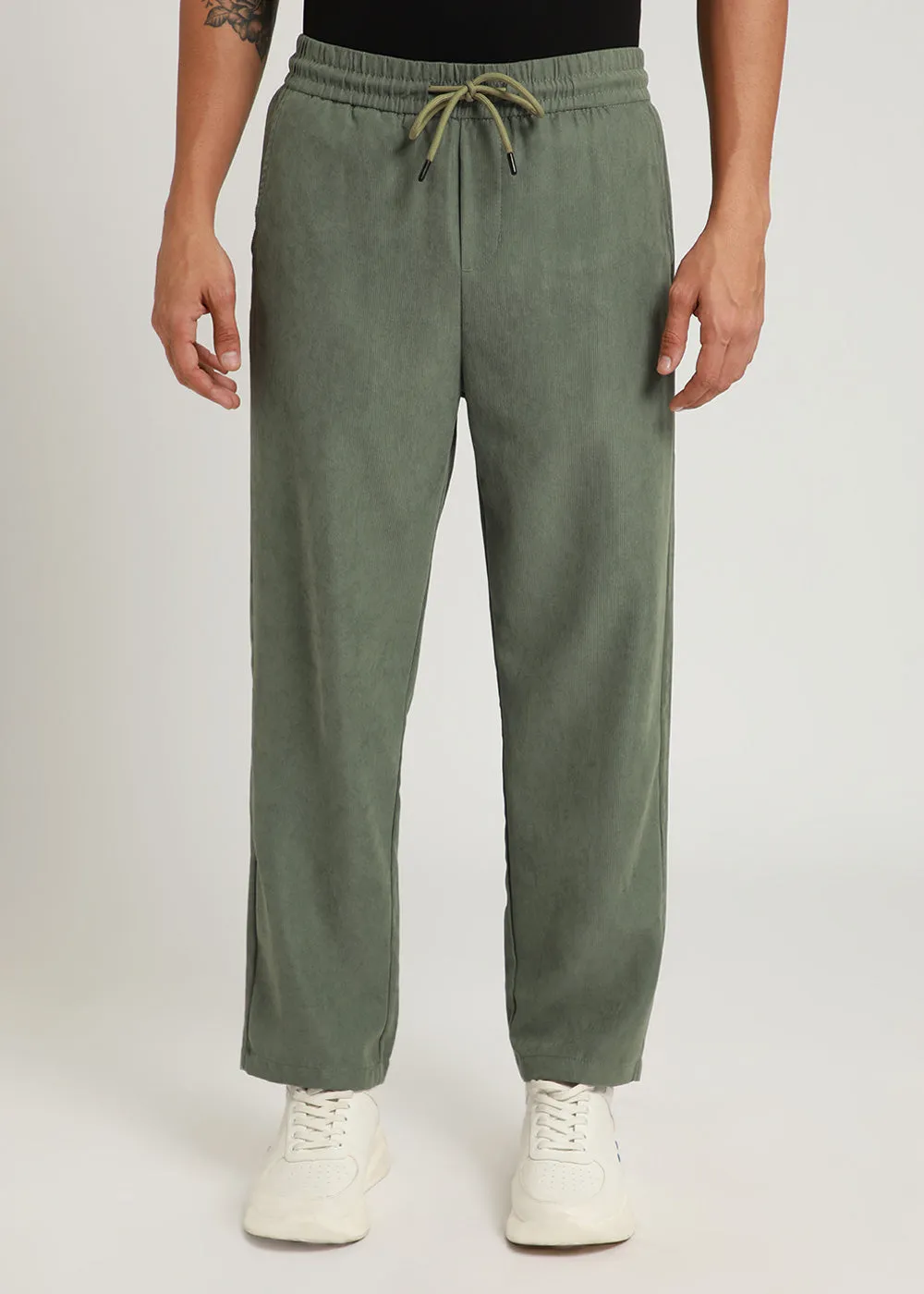 Kelly Green Pin Stripe Corduroy Pant