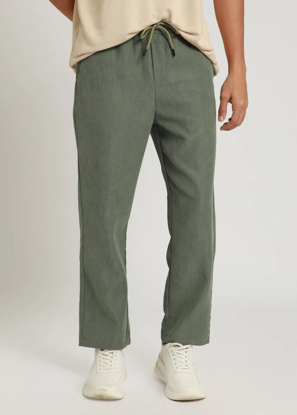 Kelly Green Pin Stripe Corduroy Pant