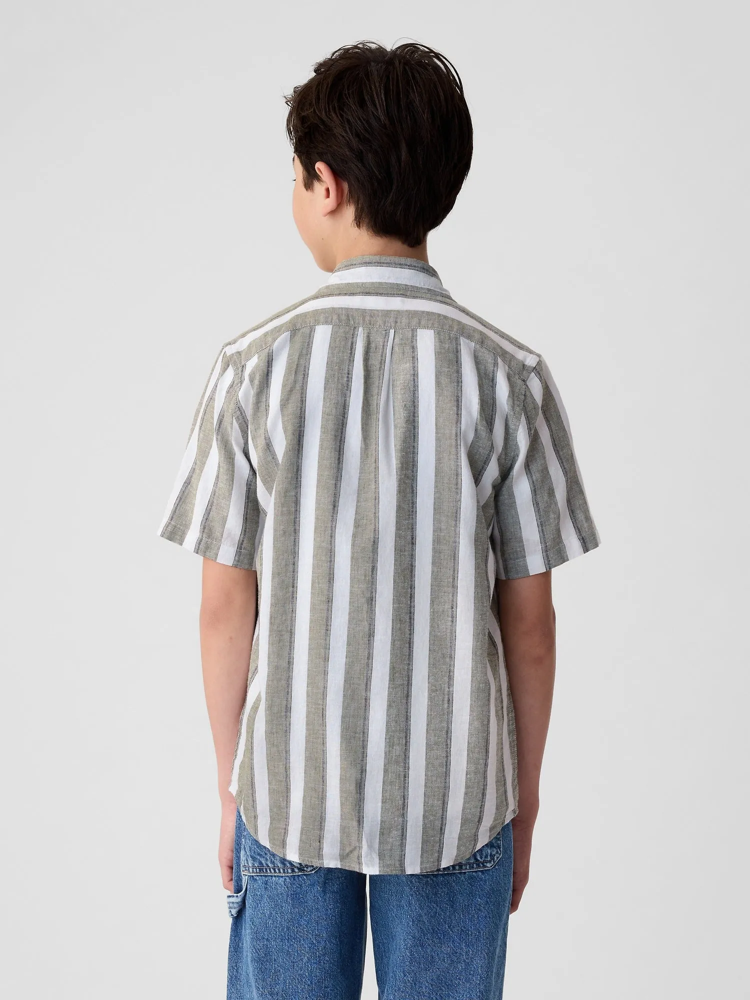 Kids Linen-Blend Shirt