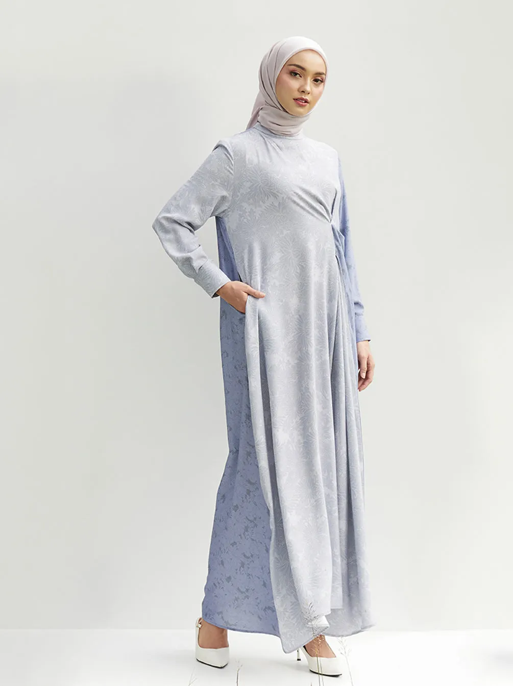 LAVANI A-LINE DRESS PERIWINKLE