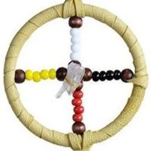 Medicine Wheel Dream Catcher, 2 inch