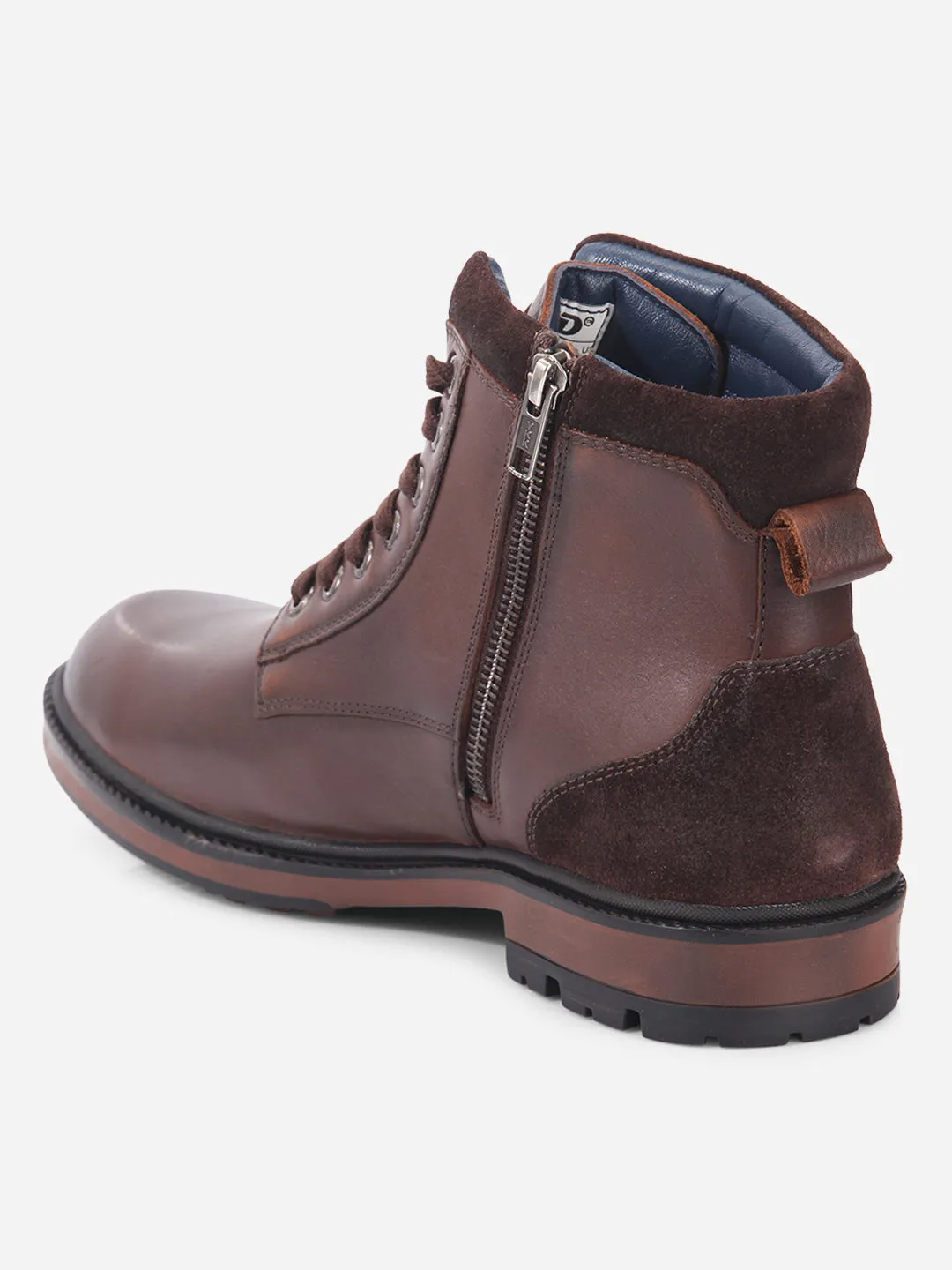 Men's Brown Round Toe Casual Lace Up Boot (ID1155 )