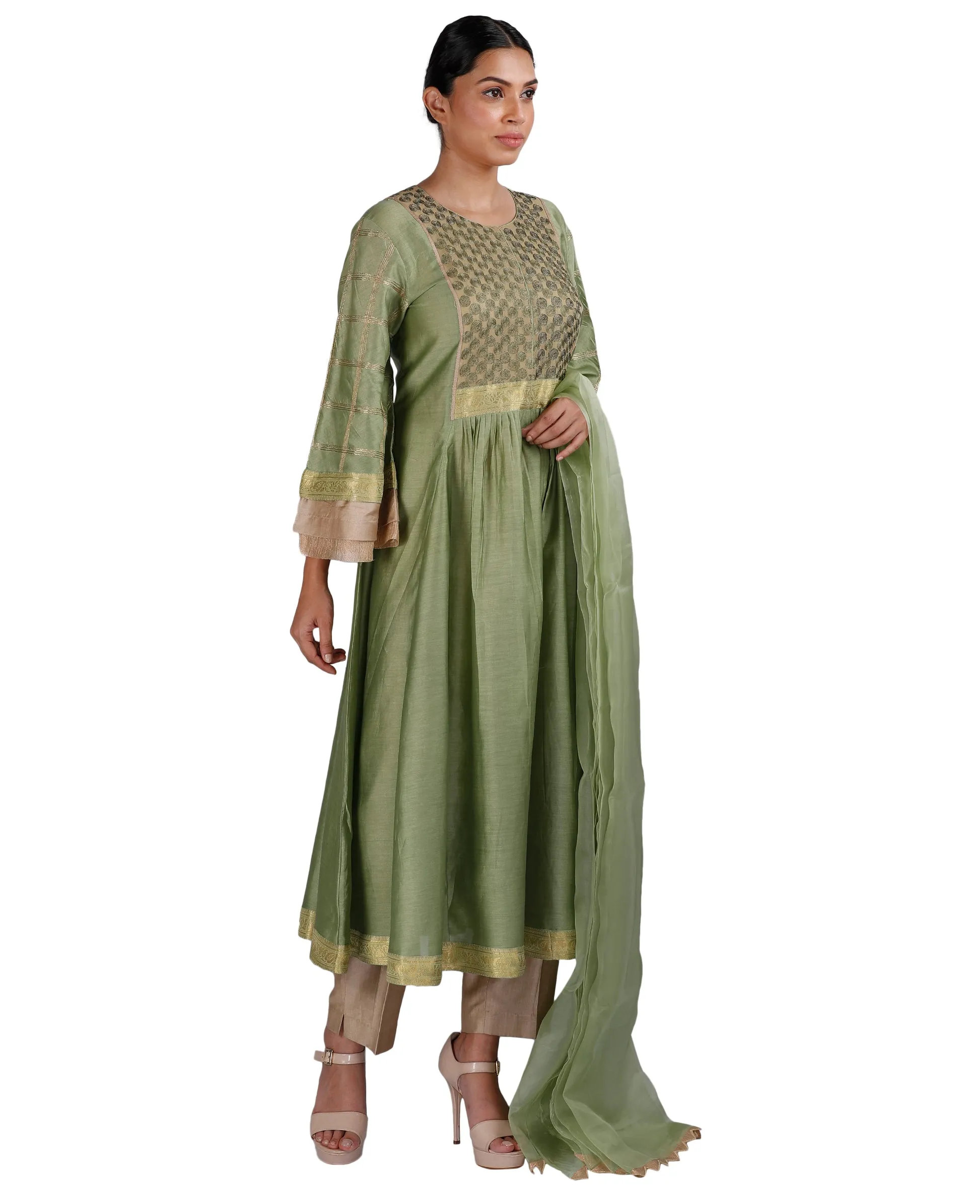 Olive Green Salwar