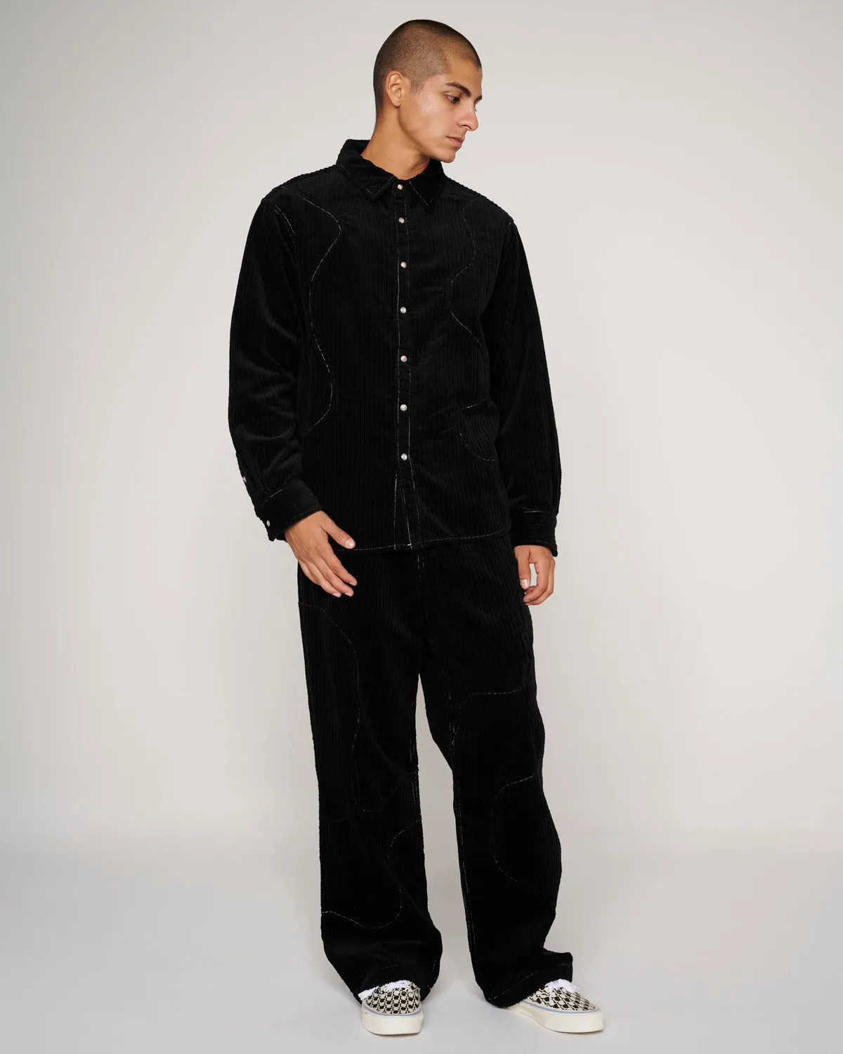 Organic Panel Ranch Shirt - Black