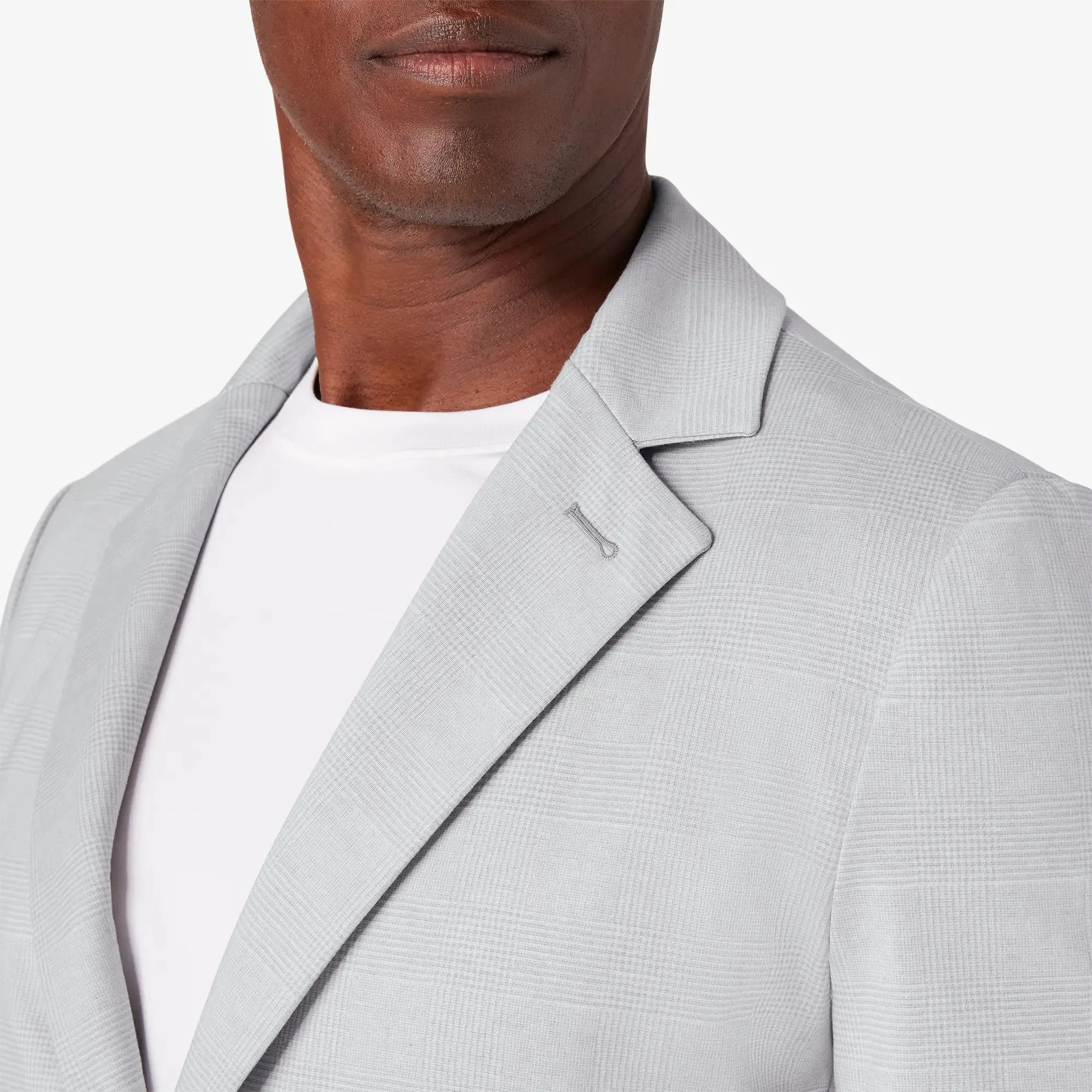 Parker Blazer - Aluminum Glen Plaid - Mizzen and Main