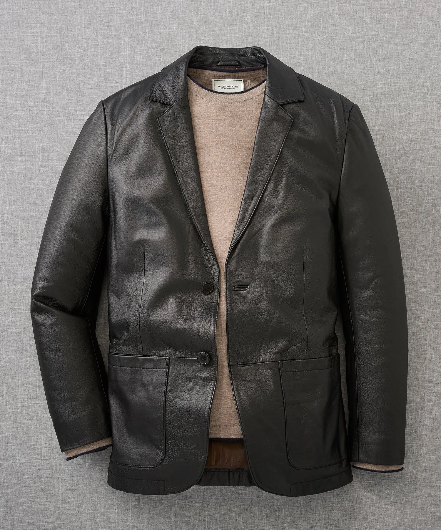 Pebble Leather Blazer