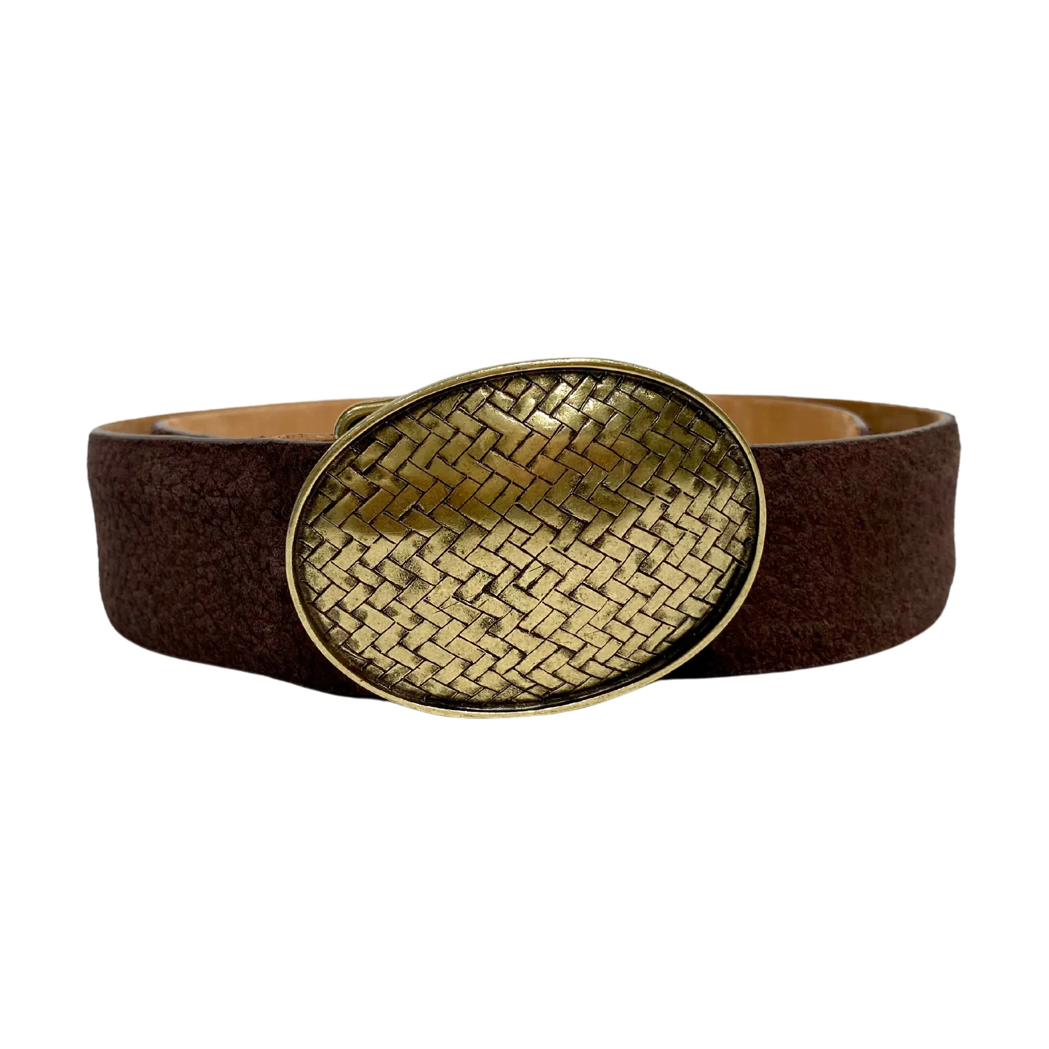 Pebbled Suede Belt