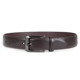 Premium Brown Solid PU-Leather Belt for Men