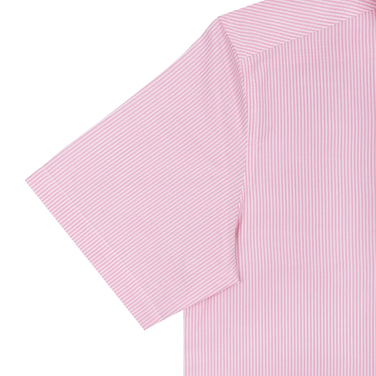 Prism Pink Pencil Stripe Regular Fit Half Sleeve Cotton Shirt