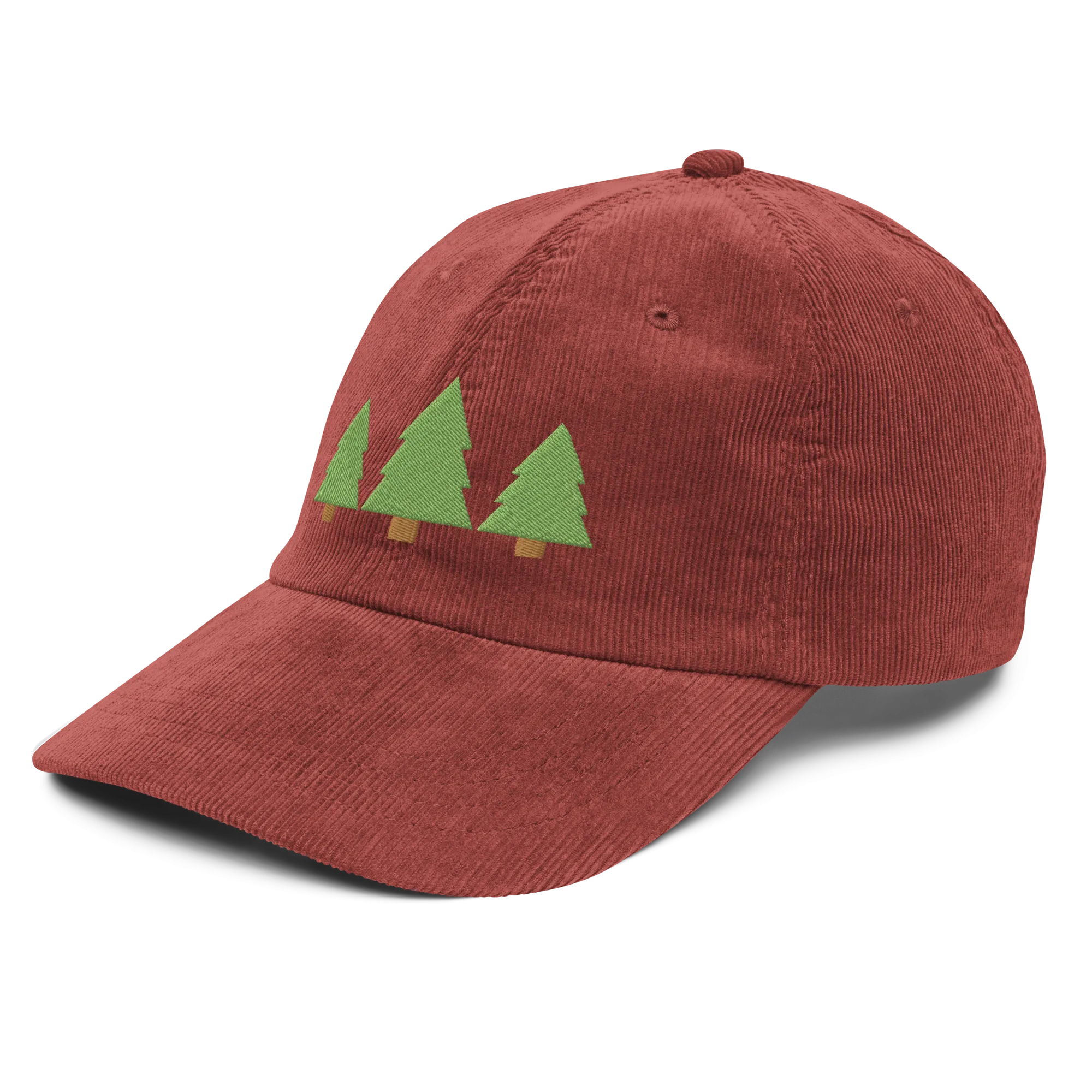 "Get Out" Pine Trees Corduroy Cap (Adult)