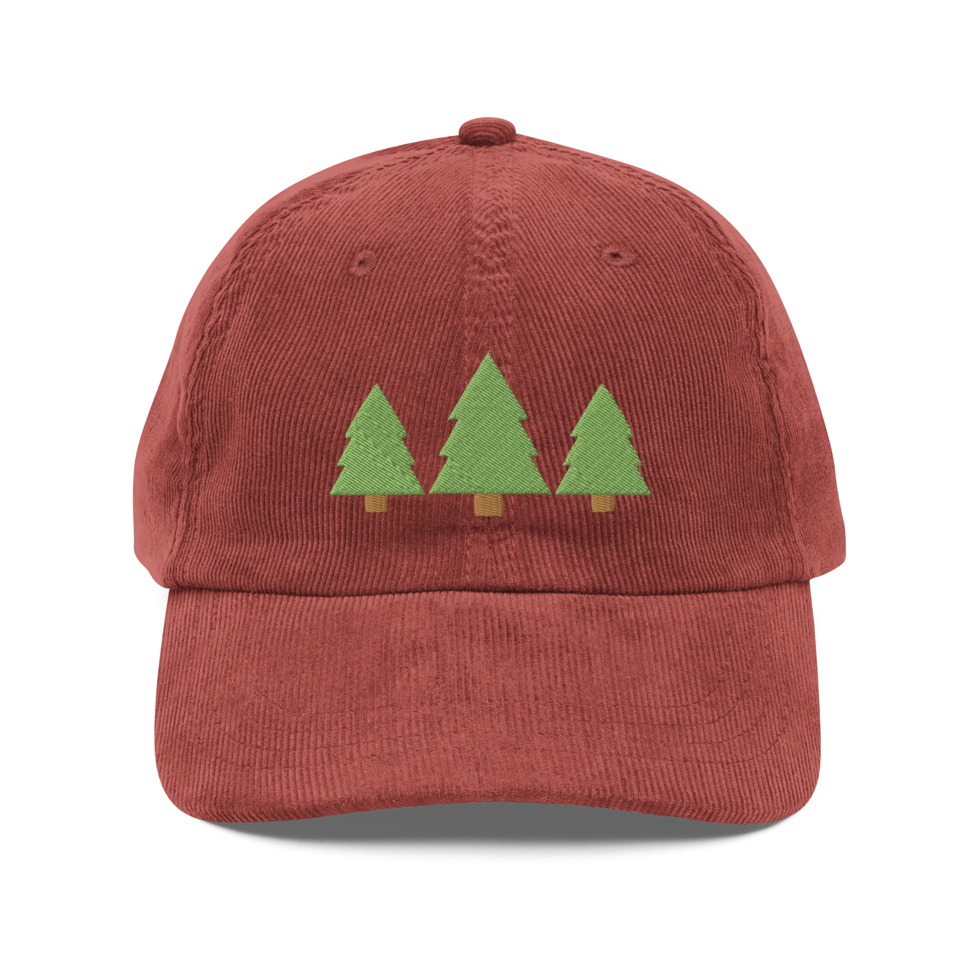 "Get Out" Pine Trees Corduroy Cap (Adult)