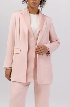 Rayan Organza Two Piece Blazer - Sepia Rose