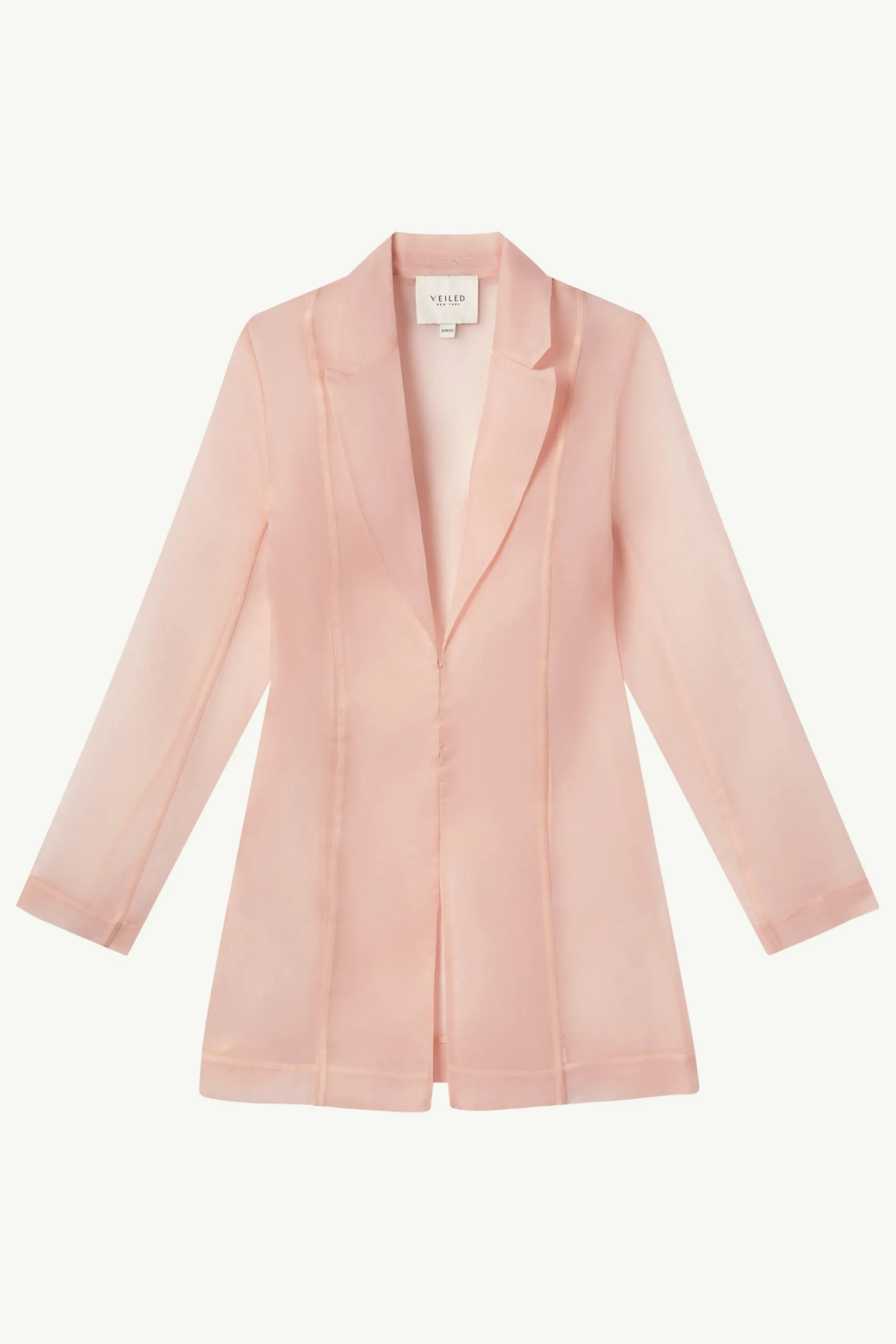 Rayan Organza Two Piece Blazer - Sepia Rose