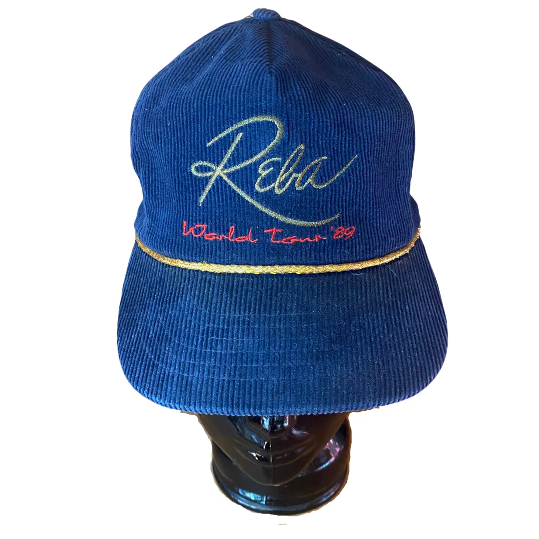 Reba McEntire Rare 1989 Corduroy Cap