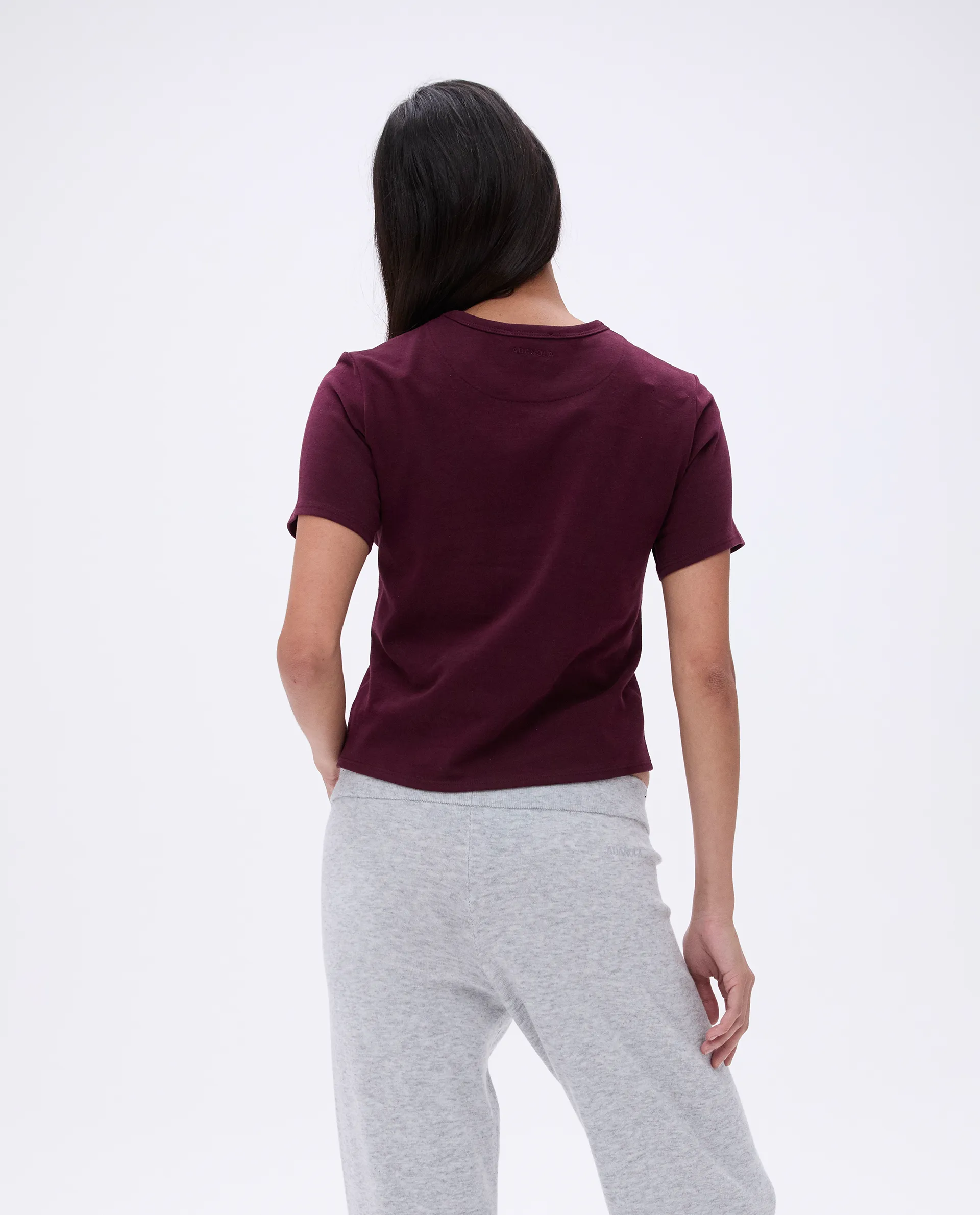 Short Sleeve Classic T-shirt - Dark Cherry