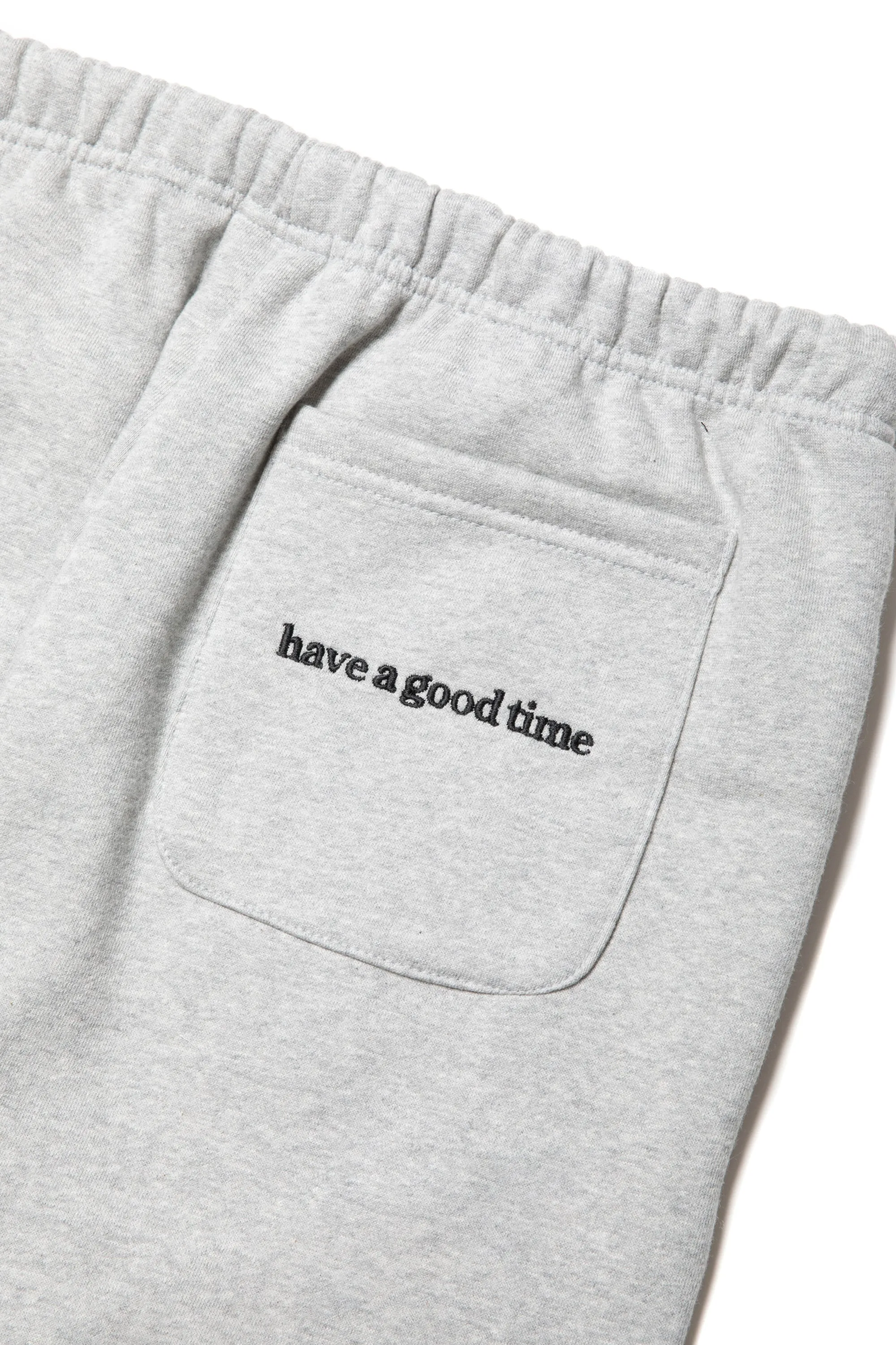 SIDE LOGO EMBROIDERED SWEATPANTS HEATHER GRAY