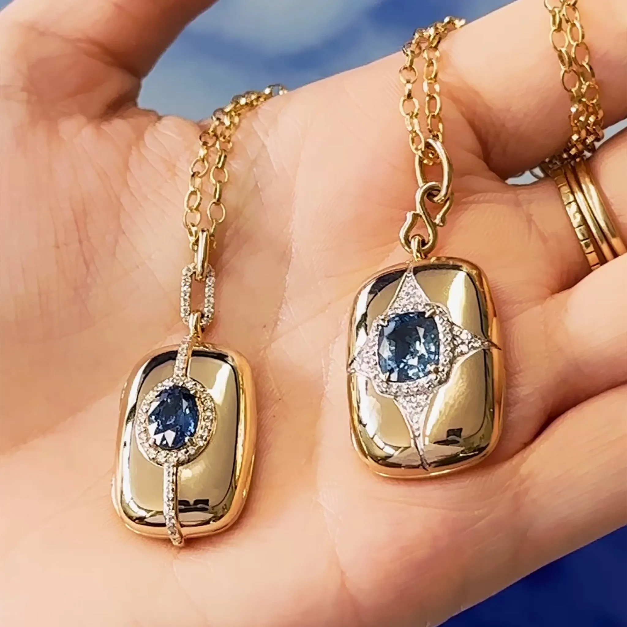 Special Edition Sapphire and Diamond Locket