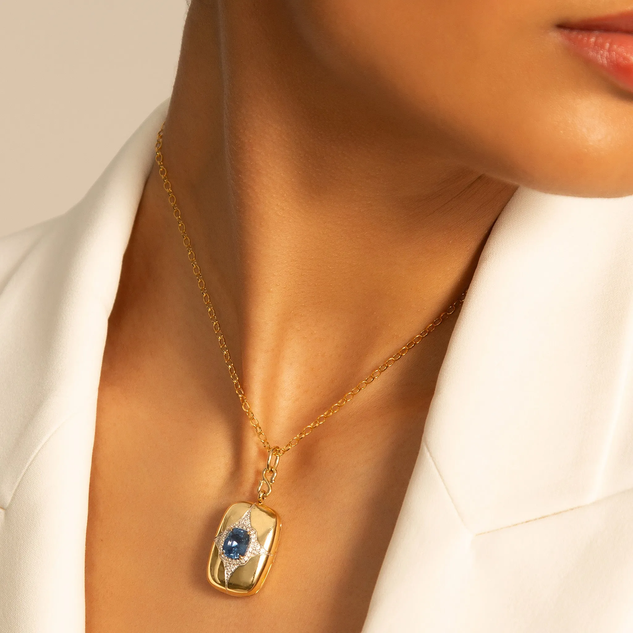 Special Edition Sapphire and Diamond Locket