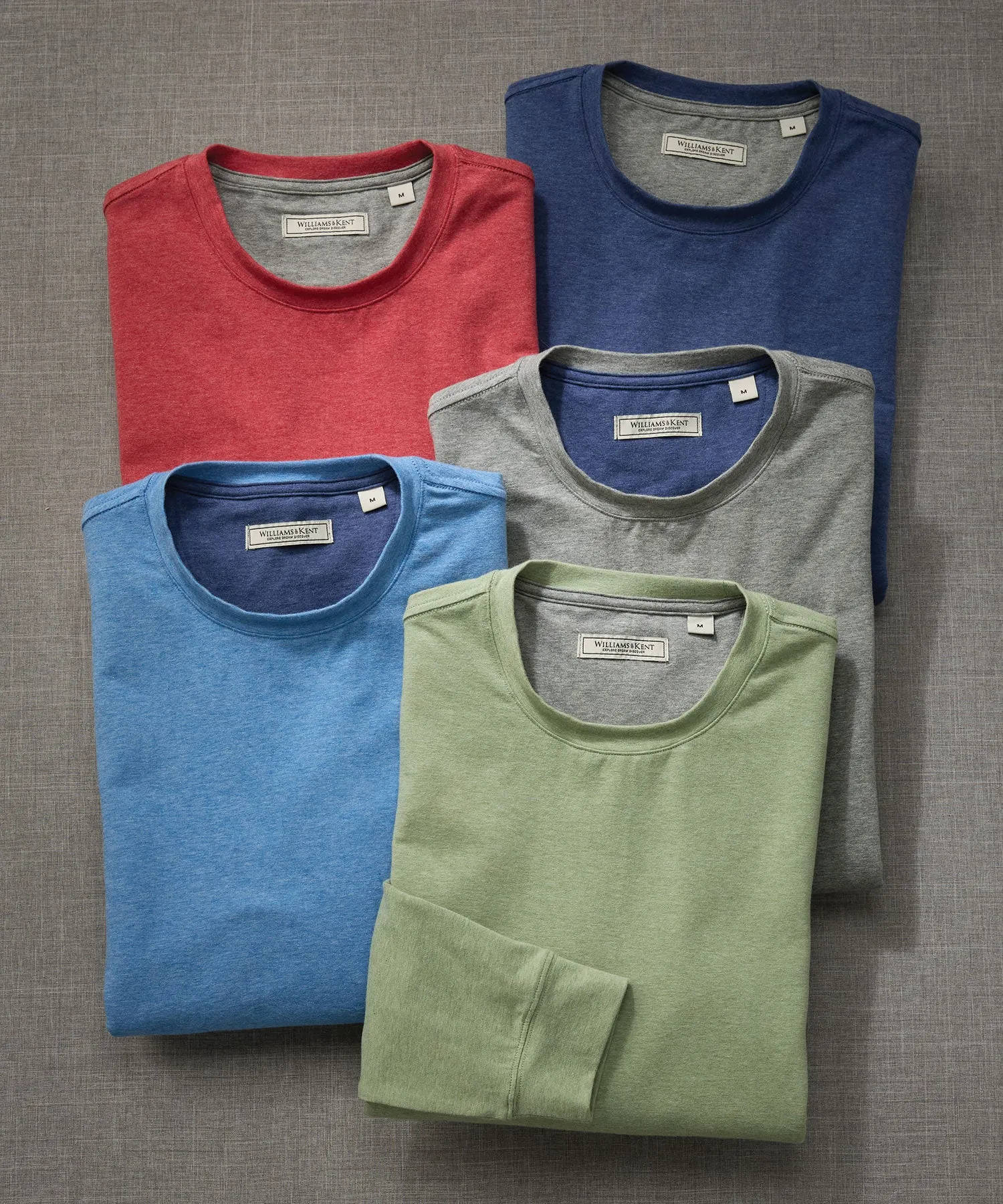 Stretch Cotton Heather Long-Sleeve Tee