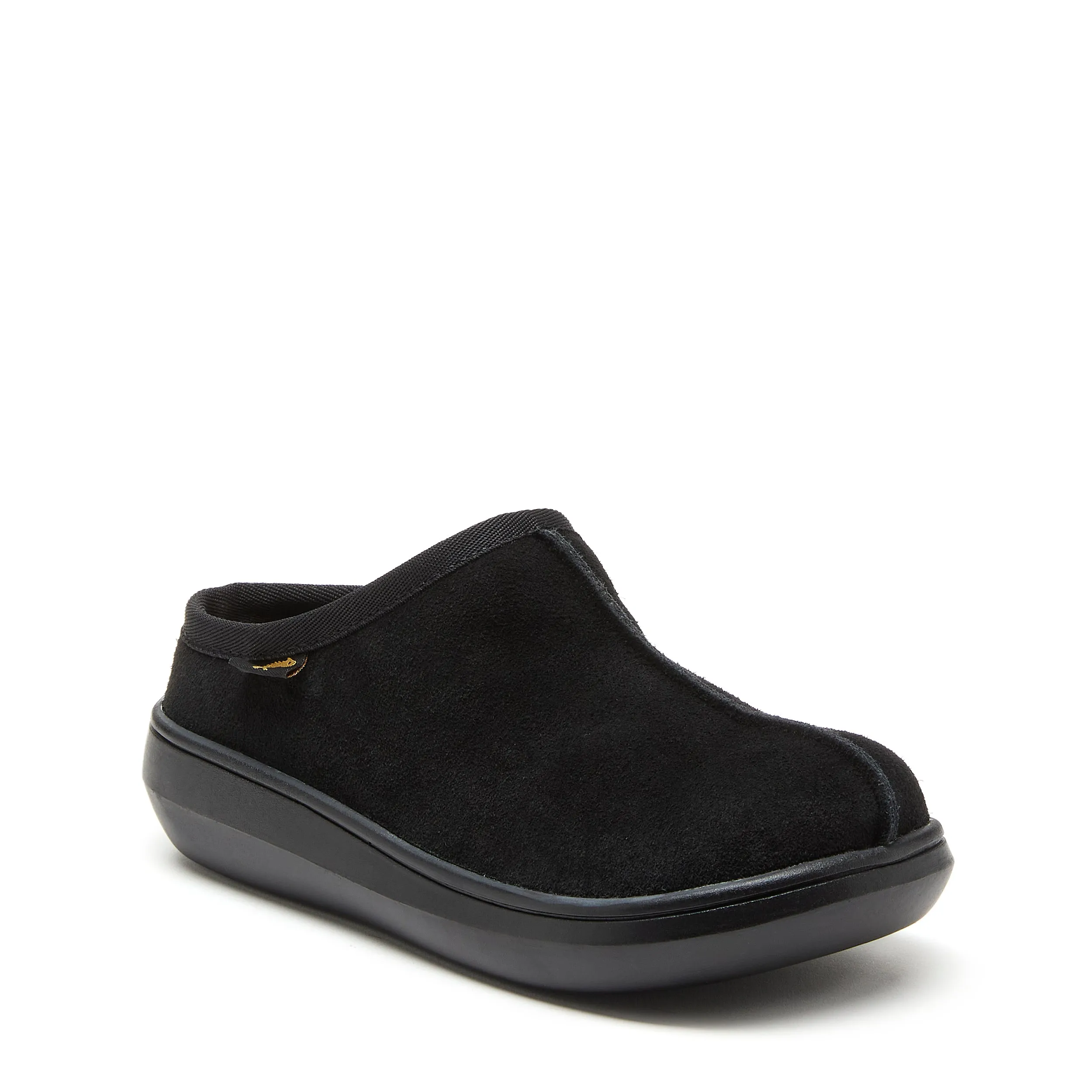 Sugar Glide Black Suede Slipper