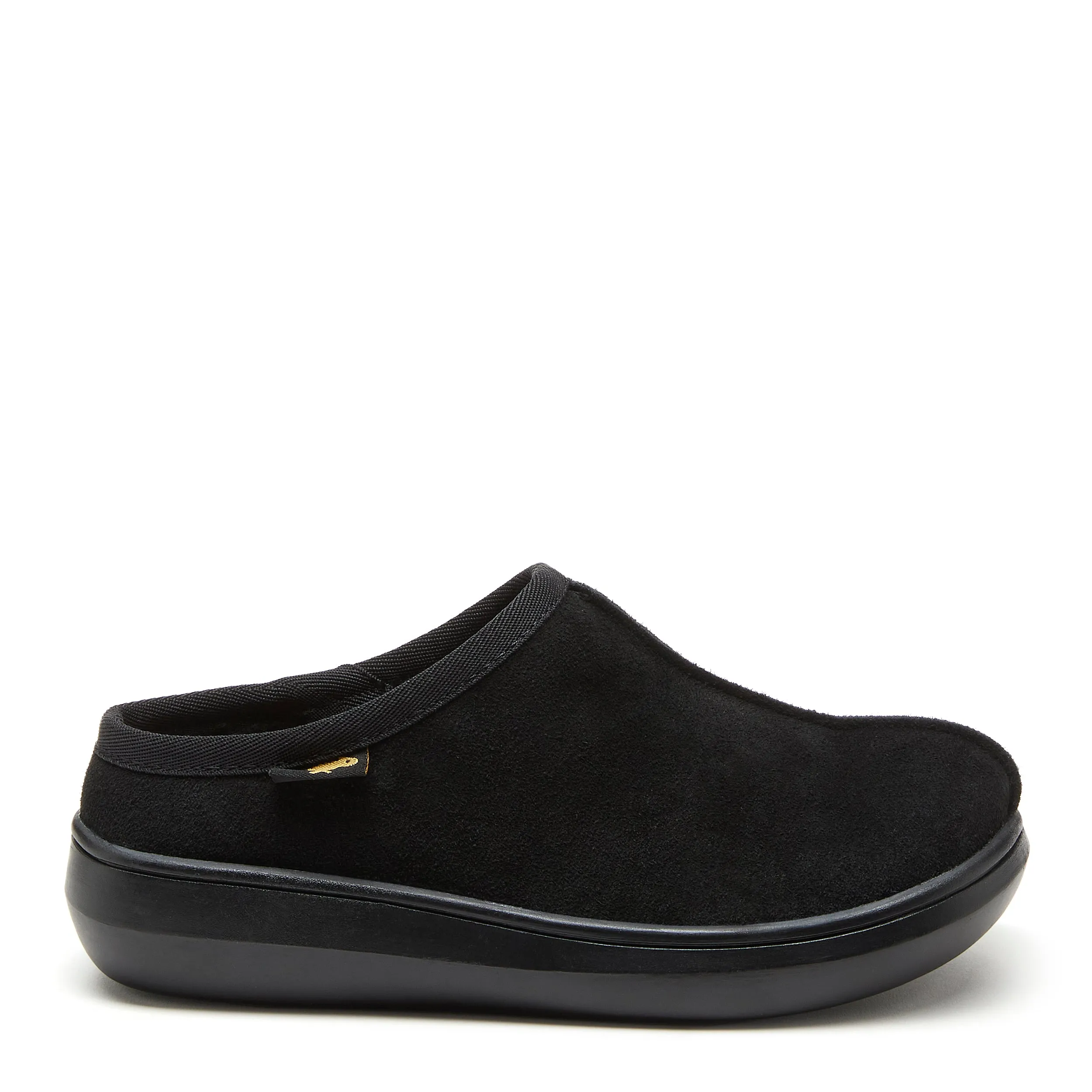 Sugar Glide Black Suede Slipper