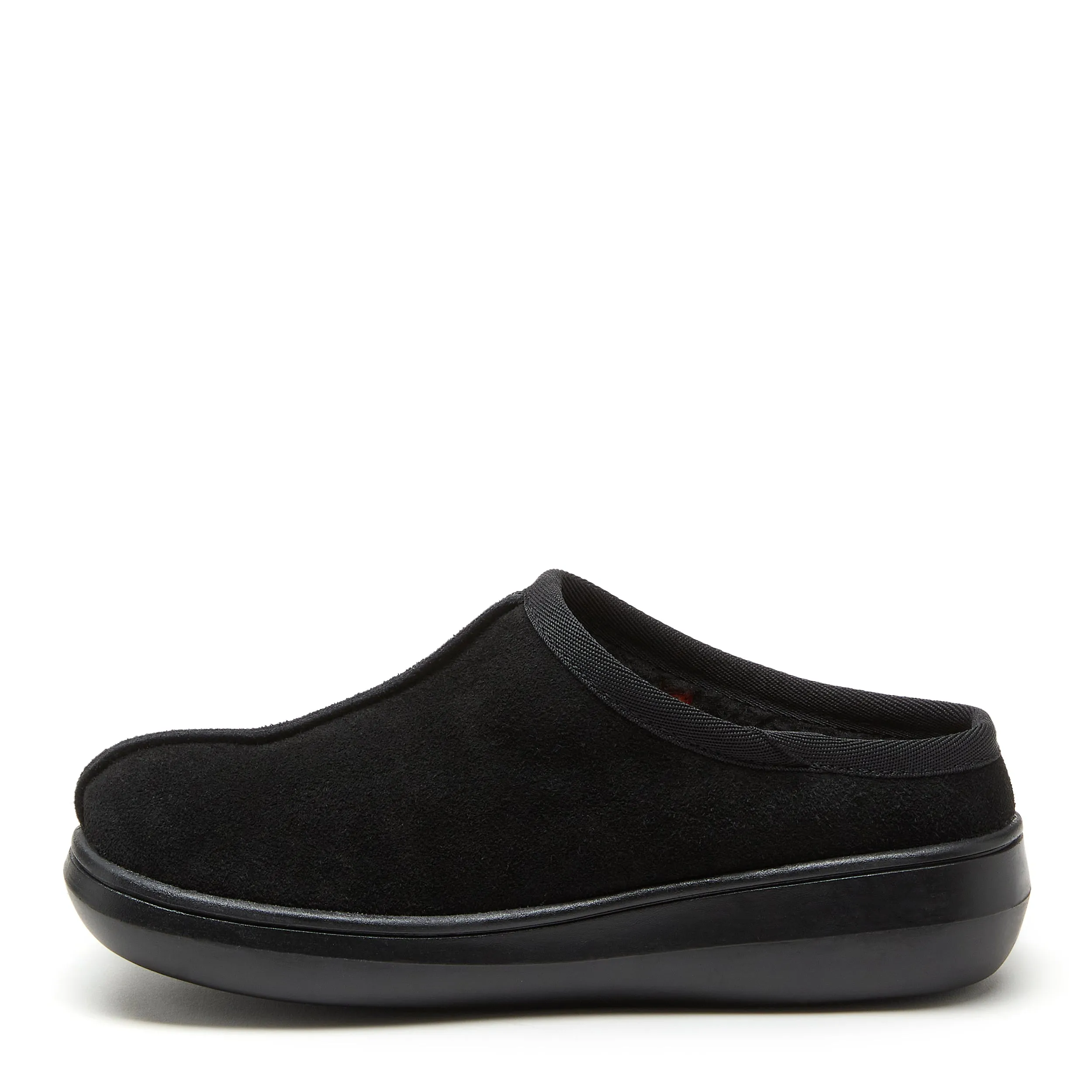 Sugar Glide Black Suede Slipper